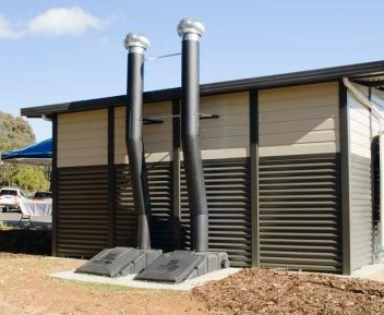 Affordable and high-capacity composting toilet systems for homes, tiny houses, and commercial use.